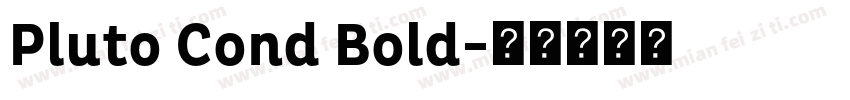 Pluto Cond Bold字体转换